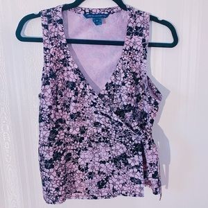 French connection floral‎ wrap top